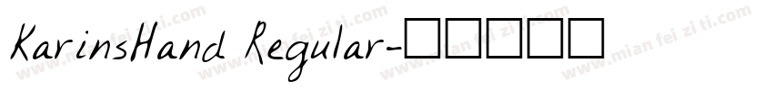 KarinsHand Regular字体转换
